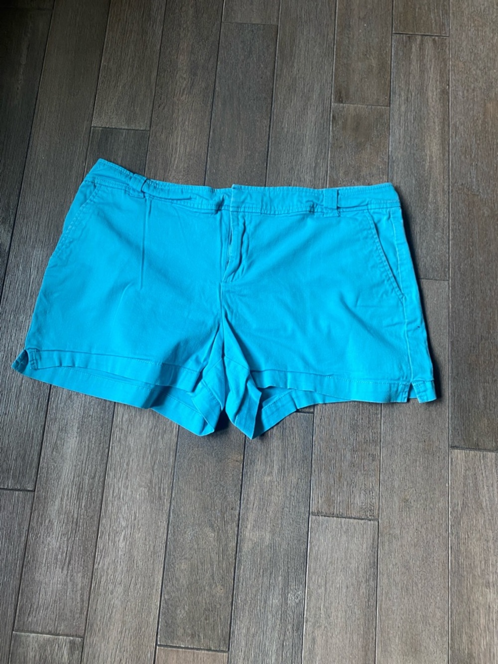 New York & Co. Teal Blue Casual Shorts, Size 12